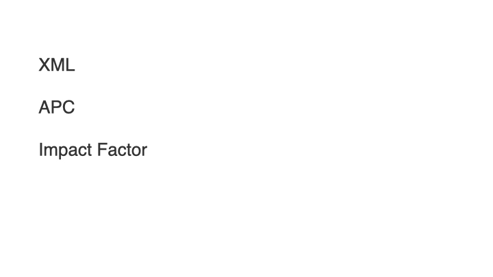 XML APC Impact Factor